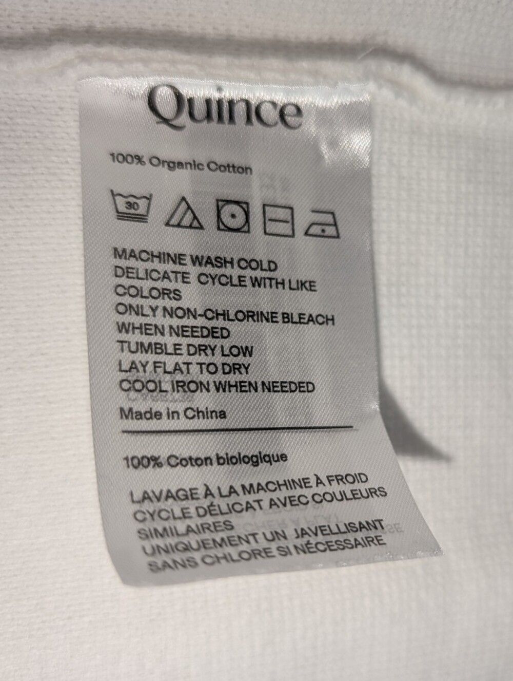 Quince 100% Organic White Open-Front Knit Blazer Cardigan - Picture 4 of 6